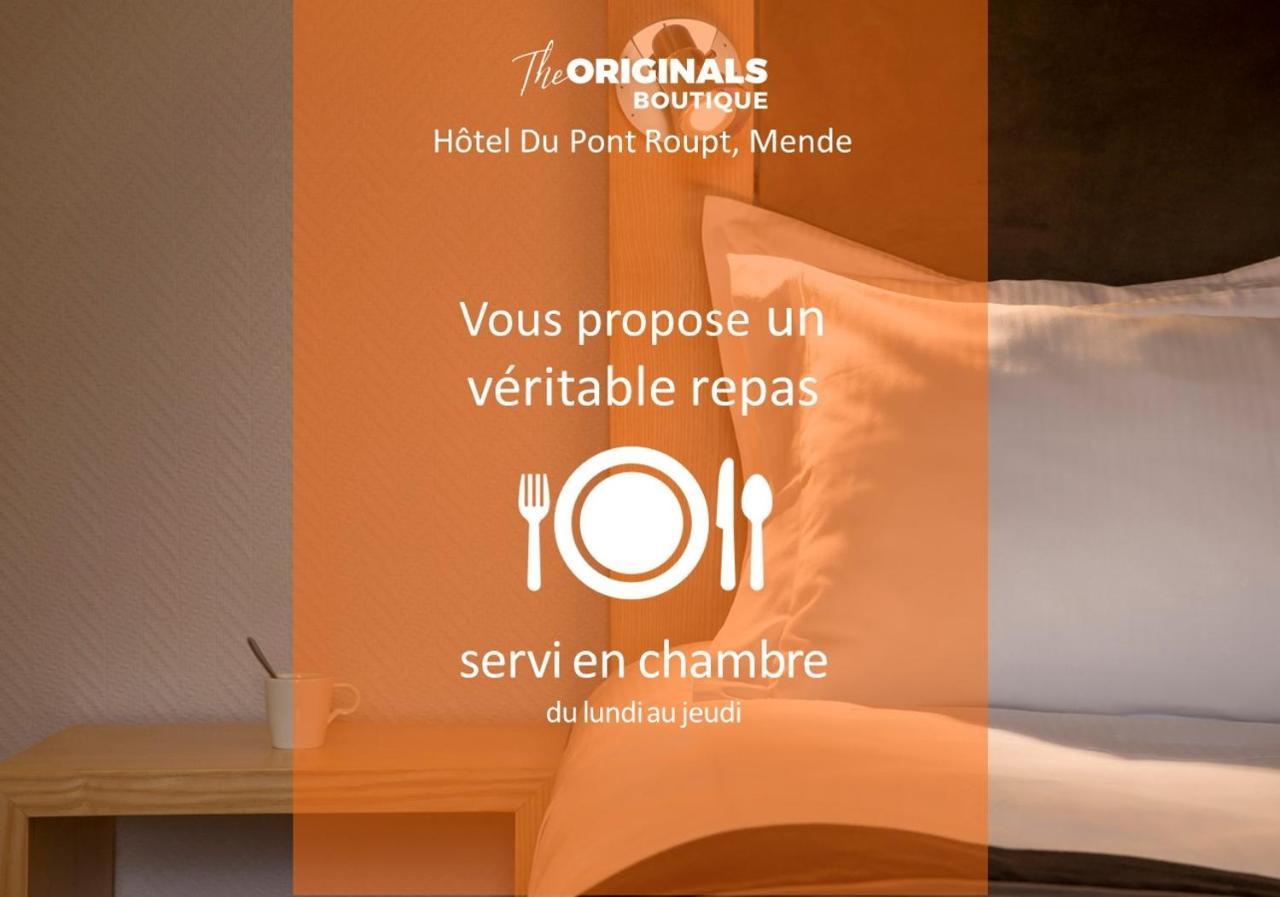 The Originals Boutique, Hotel Du Pont Roupt, Mende Exteriör bild